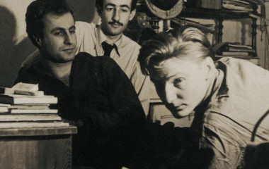 Študenti ŠUP, v strede: Juraj Herz, 1954